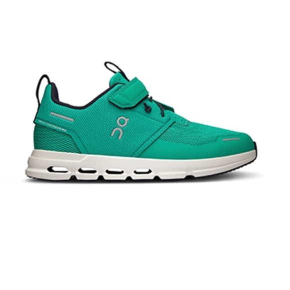 On Running Kids Sneakers in Mint Green and White - Picture 1 of 10
